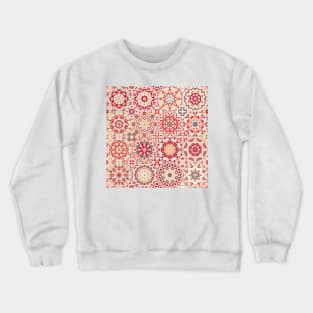 Octagonal Oriental and ethnic motifs in patterns. Crewneck Sweatshirt